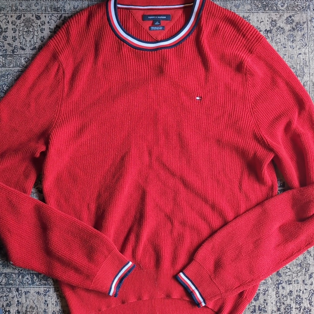 Tommy Hilfiger Men's 100% Cotton Knit Sweater
